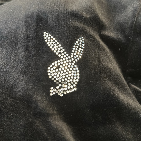 PLAYBOY Black Hoodie Sweater Size M - Picture 3 of 5